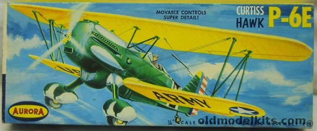 Aurora 1/43 Curtiss Hawk P-6E, 116-98 plastic model kit